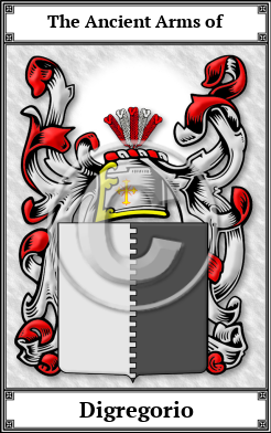 Digregorio Family Crest Download (JPG)  Book Plated - 150 DPI