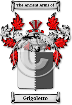 Grigoletto Family Crest Download (jpg) Legacy Series - 150 DPI