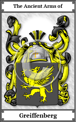 Greiffenberg Family Crest Download (JPG)  Book Plated - 150 DPI
