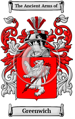 Greenwich Family Crest Download (JPG) Heritage Series - 600 DPI