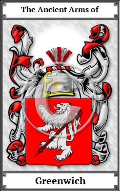 Greenwich Family Crest Download (JPG)  Book Plated - 150 DPI