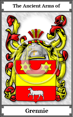 Grennie Family Crest Download (JPG)  Book Plated - 150 DPI