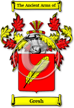 Gresh Family Crest Download (jpg) Legacy Series - 150 DPI