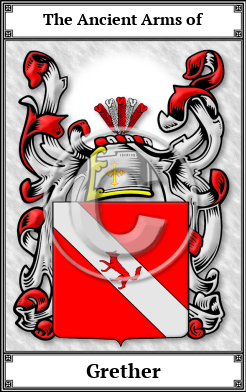 Grether Family Crest Download (JPG) Book Plated - 600 DPI