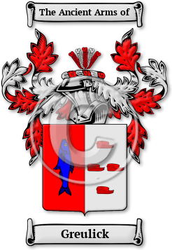 Greulick Family Crest Download (jpg) Legacy Series - 150 DPI