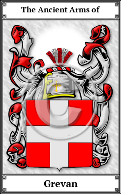 Grevan Family Crest Download (JPG) Book Plated - 600 DPI