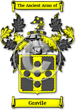 Gravile Family Crest Download (JPG) Legacy Series - 600 DPI