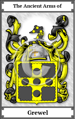 Grewel Family Crest Download (JPG)  Book Plated - 150 DPI
