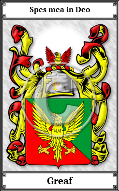 Greaf Family Crest Download (JPG)  Book Plated - 150 DPI