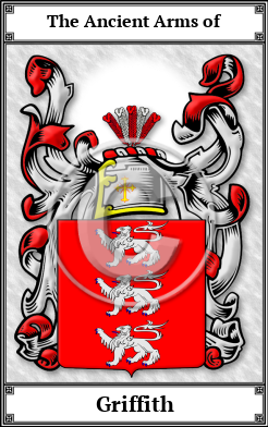 Griffith Family Crest Download (JPG) Book Plated - 600 DPI