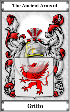 Griffo Family Crest Download (JPG) Book Plated - 600 DPI
