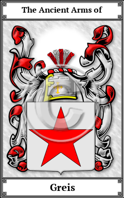 Greis Family Crest Download (JPG)  Book Plated - 150 DPI