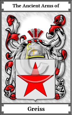 Greiss Family Crest Download (JPG)  Book Plated - 150 DPI