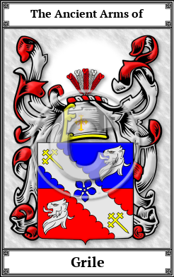 Grile Family Crest Download (JPG)  Book Plated - 150 DPI