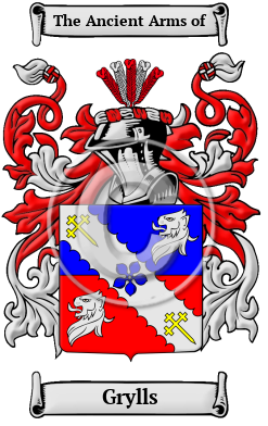 Grylls Family Crest/Coat of Arms