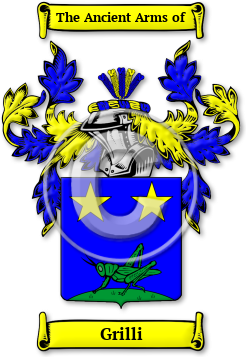 Grilli Family Crest Download (jpg) Legacy Series - 150 DPI