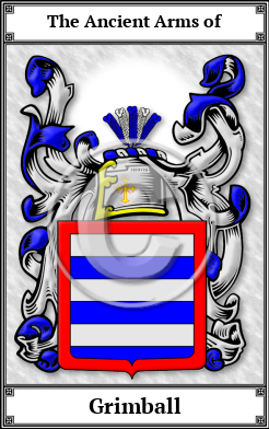 Grimball Family Crest Download (JPG) Book Plated - 600 DPI