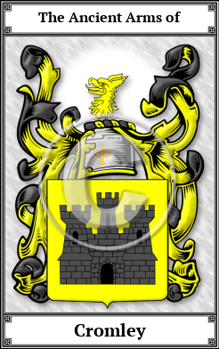 Cromley Family Crest Download (JPG)  Book Plated - 150 DPI
