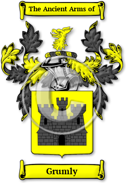 Grumly Family Crest Download (jpg) Legacy Series - 150 DPI