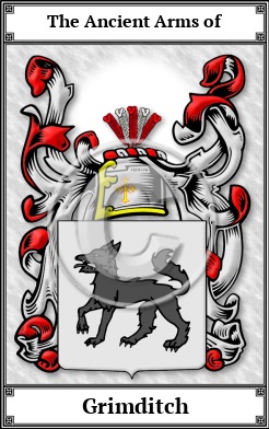 Grimditch Family Crest Download (JPG)  Book Plated - 150 DPI