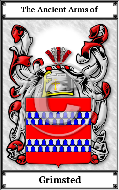 Grimsted Family Crest Download (JPG)  Book Plated - 150 DPI