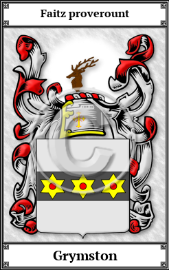 Grymston Family Crest Download (JPG)  Book Plated - 150 DPI