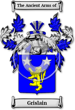 Grislain Family Crest Download (jpg) Legacy Series - 150 DPI