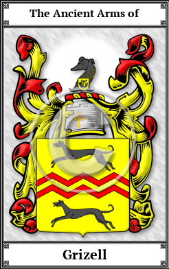 Grizell Family Crest Download (JPG)  Book Plated - 150 DPI