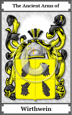 Wirthwein Family Crest Download (JPG) Book Plated - 600 DPI