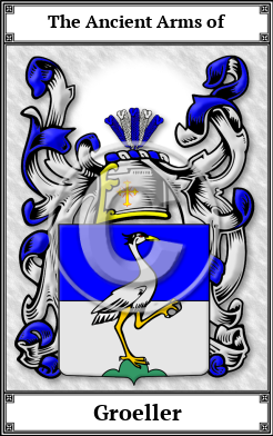 Groeller Family Crest Download (JPG)  Book Plated - 150 DPI