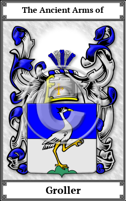 Groller Family Crest Download (JPG) Book Plated - 600 DPI