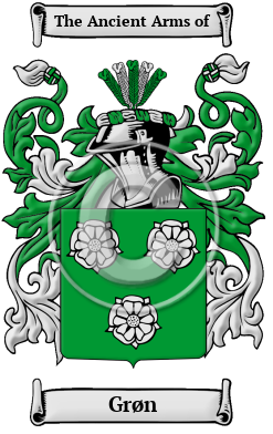 Grøn Family Crest Download (JPG) Heritage Series - 300 DPI