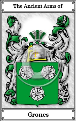 Grones Family Crest Download (JPG)  Book Plated - 150 DPI