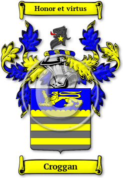 Croggan Family Crest Download (jpg) Legacy Series - 150 DPI