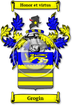 Grogin Family Crest Download (jpg) Legacy Series - 150 DPI