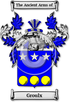 Groulx Family Crest Download (jpg) Legacy Series - 150 DPI