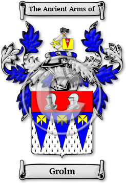 Grolm Family Crest Download (jpg) Legacy Series - 150 DPI