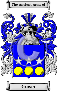 Groser Family Crest Download (JPG) Heritage Series - 600 DPI