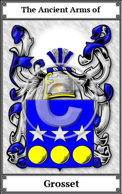 Grosset Family Crest Download (JPG) Book Plated - 600 DPI