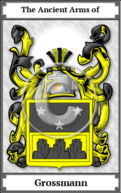 Grossmann Family Crest Download (JPG) Book Plated - 600 DPI