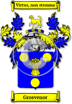 Grosvenor Family Crest Download (jpg) Legacy Series - 150 DPI