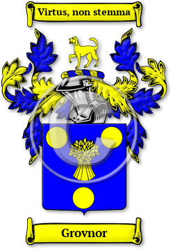 Grovnor Family Crest Download (jpg) Legacy Series - 150 DPI