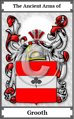 Grooth Family Crest Download (JPG)  Book Plated - 150 DPI