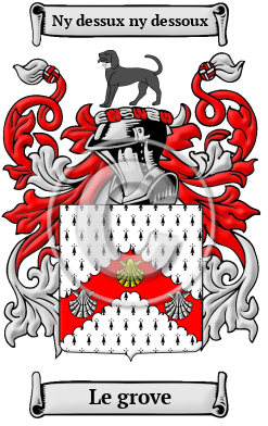 Le grove Family Crest/Coat of Arms