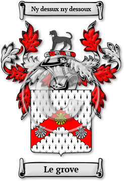Le grove Family Crest Download (jpg) Legacy Series - 150 DPI