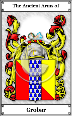 Grobar Family Crest Download (JPG)  Book Plated - 150 DPI