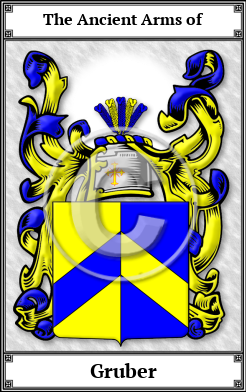 Gruber Family Crest Download (JPG)  Book Plated - 150 DPI
