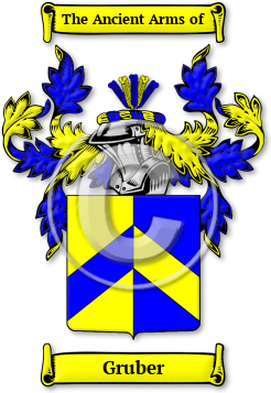 Gruber Family Crest Download (jpg) Legacy Series - 150 DPI