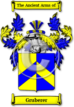 Gruberer Family Crest Download (jpg) Legacy Series - 150 DPI