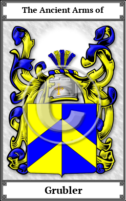 Grubler Family Crest Download (JPG)  Book Plated - 150 DPI